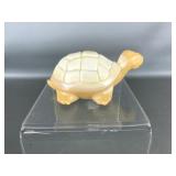 Vtg Fenton Art Glass Chocolate Turtle Figurine