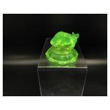 Vintage Uranium Glowing Glass Rosso Buffalo