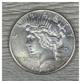 1928 Peace Dollar 90% Silver $1 Coin