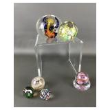 Gorgeous Engraved Flower Paperweight & More