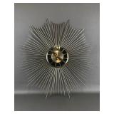 Vintage Welby Mid-century Modern Sunburst Clock