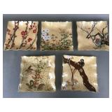 Vintage Korin Kawamura Glass Dishes In Original