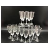 Vintage Crystal Champagne Flute Glasses