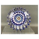 Vtg Perthshire Flower Flare Paperweight