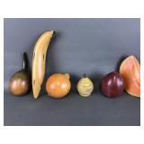 Wooden Fruit Decorations