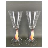 Franz Collection Papillon Butterfly Wine Glasses
