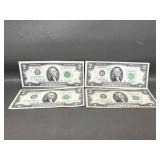 $2 Bills Us Currency Including Star Bill