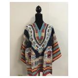 Vtg Bhaggs Bohemian Scarf Top From India