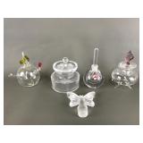 Mini Crystal Orrefors Sweden Perfume Bottle & More