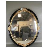 Ornate Wall Mirror With Decorative Gold Leafing