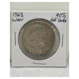 1963 90% Silver Franklin Half Dollar