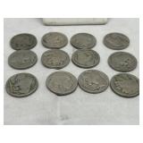 Set of 12 Buffalo Nickels