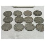 Set of 12 Buffalo Nickels
