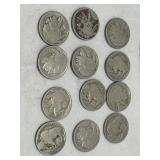Set of 12 Buffalo Nickels