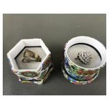 Sterling Silver Spoon Ring & Heart Statement Ring