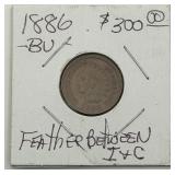 1886 Indian Head Penny One Cent