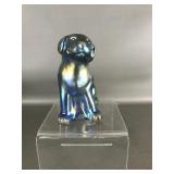 Vtg Fenton Carnival Glass Dog Figurine