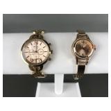 Alexis Bendel & Geneva Rose Gold Watches