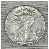 1938-D Walking Liberty Half Dollar 90% Silver