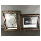 Babe Ruth & Ted Williams Framed Photographs