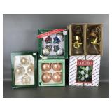 Vtg Glass Christmas By Krebs Ornaments & More