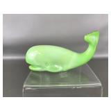 Fenton Chameleon Whale Art Glass With Box