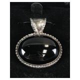Sterling Silver Oval Pendant