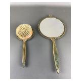 1920s-50s Vanity Set Mirror & Brush