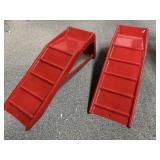 Vtg Steel Automobile Service Ramps