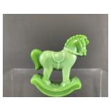 Fenton Chameleon Hobby Horse Figurine, With Box