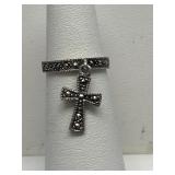 Sterling Silver Cross Ring