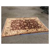 Vintage maple leaf floral carpet
