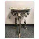 Possibly Maitland Smith Marble Table W Lion