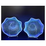 Manganese Glow Le Smith Opalescent Windmill Bowls