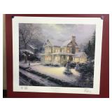 Thomas Kinkade Victorian Christmas Iii Print W Coa