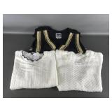 Vtg Ime In! Black Fringe Vest, Handmade Knitted..