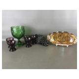 Vtg Grape Decanter & More