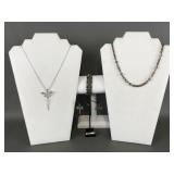 Kirks Folly Dragonfly Earrings, Stretch Bracelet &
