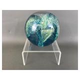 Party Lite Hand Blown Art Glass Paperweight