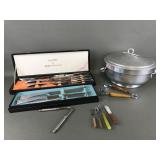 Vtg Nasco Astro Carving Set & Carvel Hall & More
