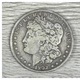 1902 Morgan Silver $1 Dollar 90% Silver Coin