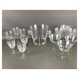 Tiffany & Co. Crystal Ice Bucket & Glasses