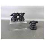 Vtg Griswold Cast Iron Puppy Paperweight