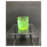Monkey Uranium Glass Toothpick Holder