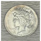 1927-D Peace Dollar $1 90% Silver Coin