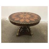 French Provincial Style Brass Footed Table
