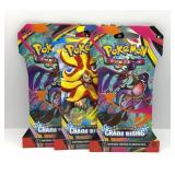 Lot of (3) Sealed Pokemon Packs Chaos Rising