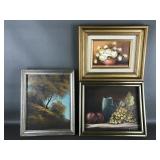 Vintage Still Life Paintings Signed & More