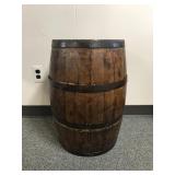 Vintage Rustic Wooden Whiskey Barrel