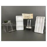 Milk Glass Trays & Vintage Dental Tools